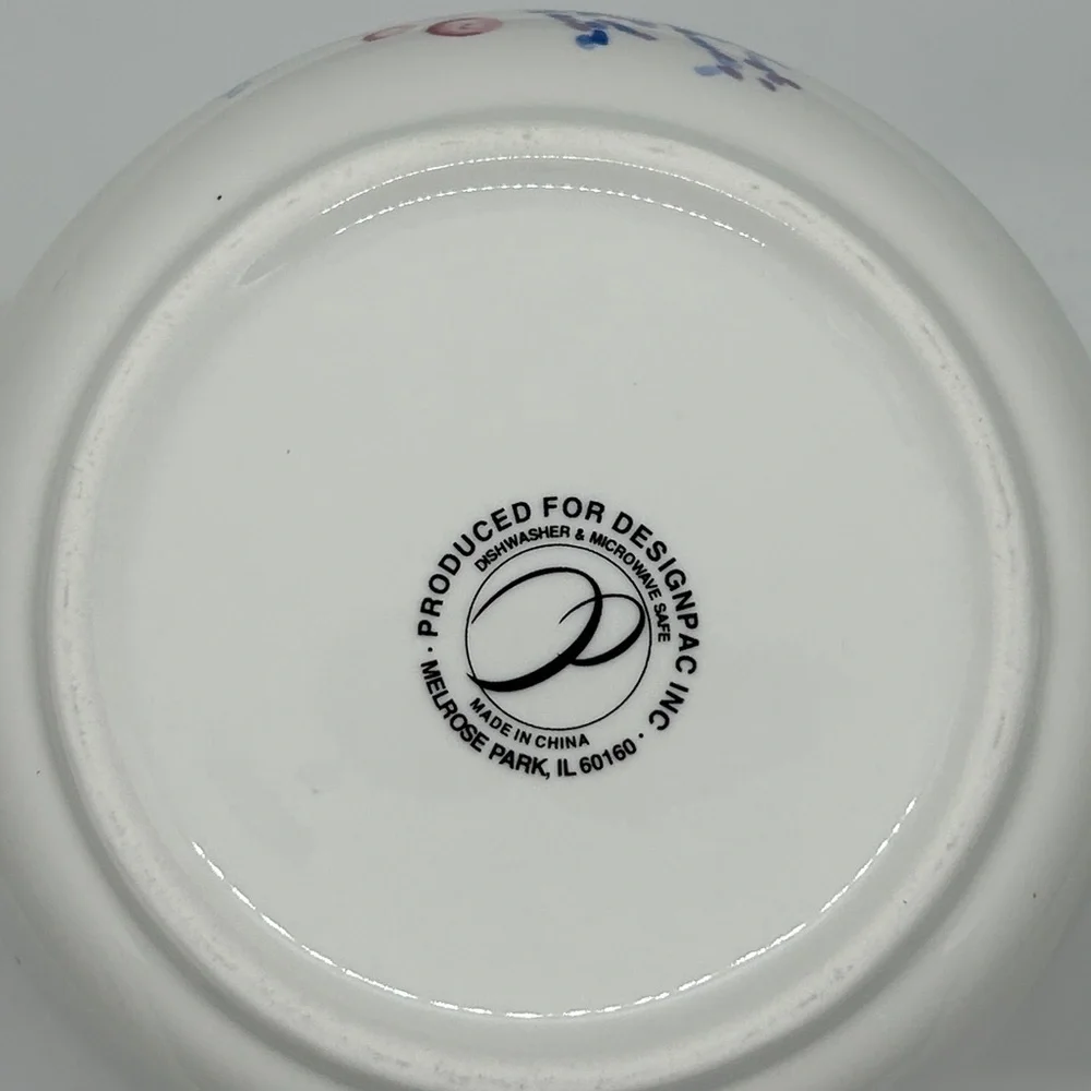 Designpac, Inc. Ceramic Blue Floral Tea Pot with Lid Melrose Park, Illinois
